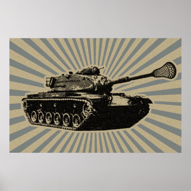 Lacrosse Tank Poster (Frente)