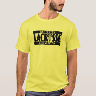 Lacrosse um t-shirt do futebol