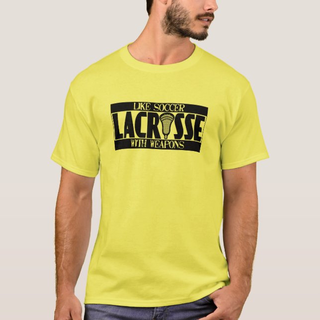 Lacrosse um t-shirt do futebol (Frente)