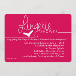 Lacy, Convite Para Chás De Lingerie