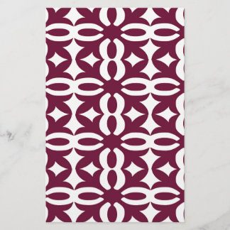 Lacy Maroon Victorian Impressão