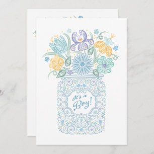 Lacy Mason Chá de fraldas É um Convite para Menino