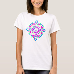 Ladies Top com o Rangoli Pattern