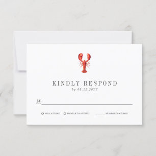 Lado Vermelho Lagosta RSVP Red Casamento