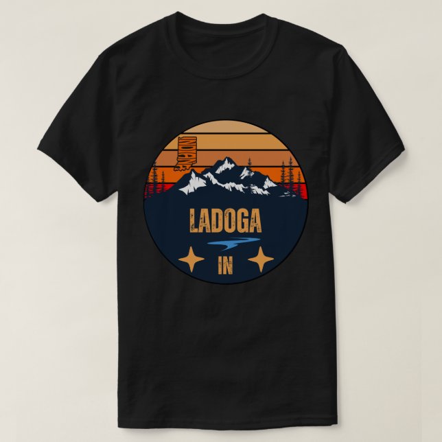 Ladoga, Indiana T-Shirt (Frente do Design)
