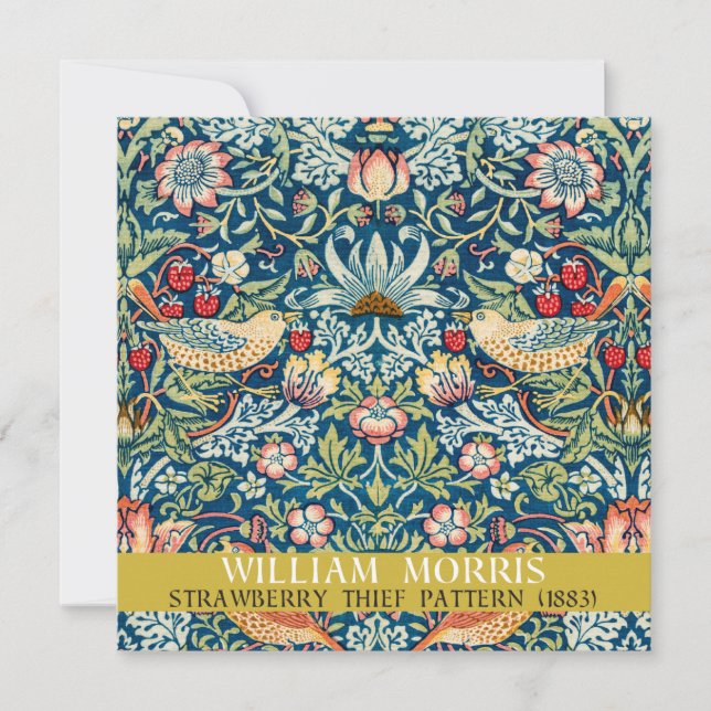 Ladrão de morango - Design de William Morris (Frente)