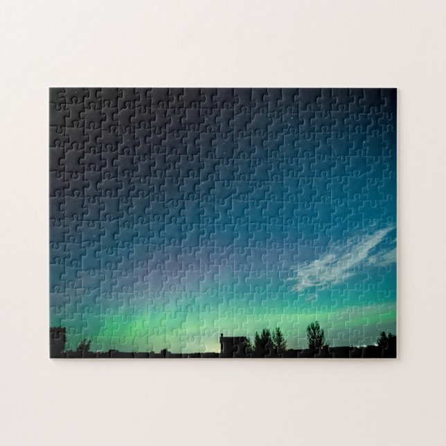 "Lady Aurora" Quebra-Cabeça das Luzes do Norte (Horizontal)