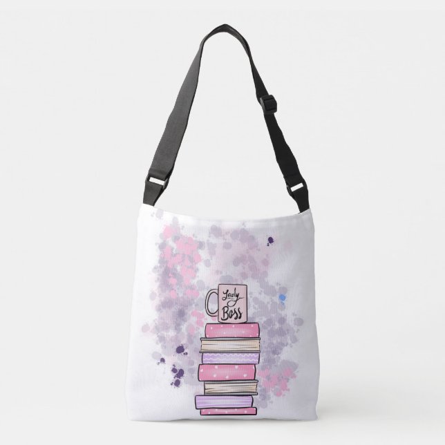 Lady Boss Books e Mug Tote Bag (Frente)