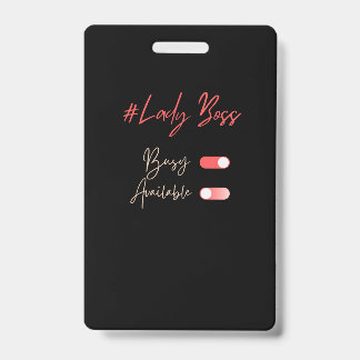 Lady Boss Crachá