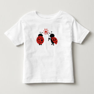Lady Bugs Com Camisa De Flor Todler