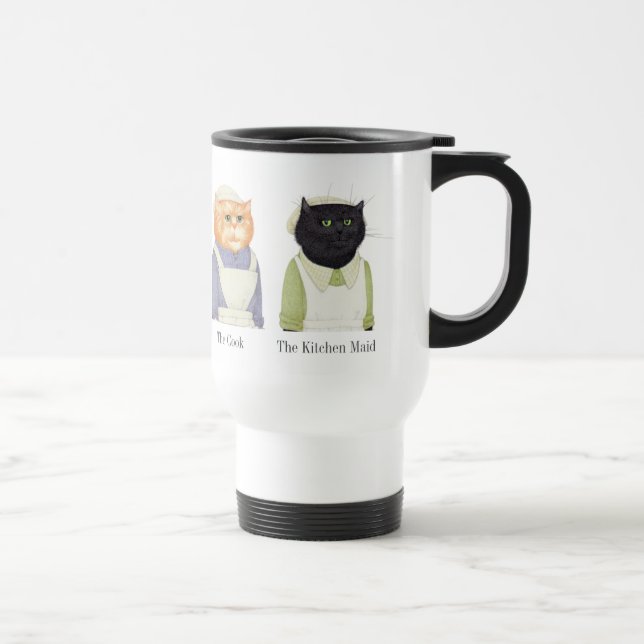 LADY CATS Caneca de viagem + Texto (Direita)