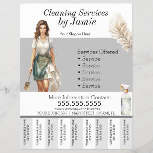 Lady Clearing Service - Folheto de Negócios
