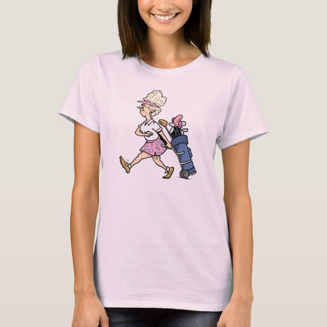 Lady Golfer Camisetas e presentes (Frente)