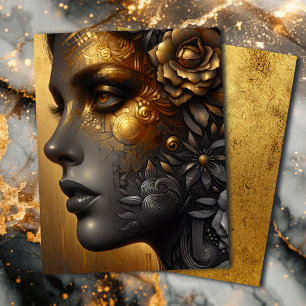 Lady in Dourado Eethal Art Scrapbook