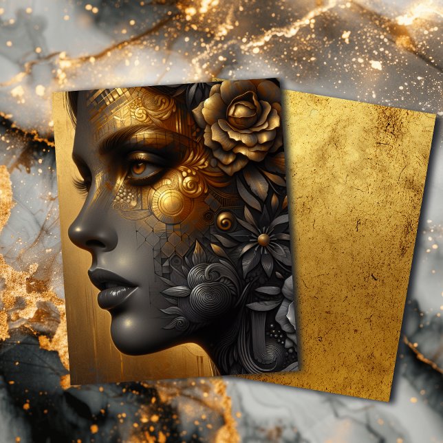 Lady in Dourado Eethal Art Scrapbook (Criador carregado)