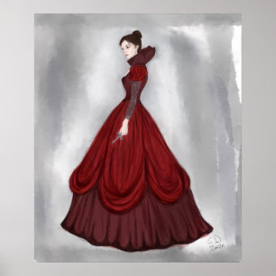 Lady In Red Poster