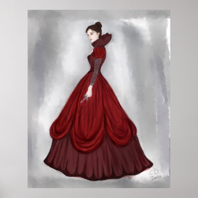 Lady In Red Poster Maior (Frente)