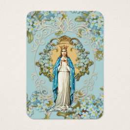 Lady Knock Virgin Mary Prayer Floral