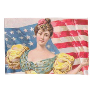 Lady Liberty American Flag