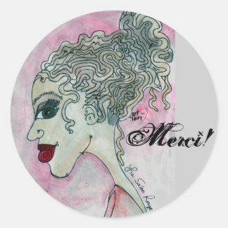 Lady No.3_Merci! Adesivo
