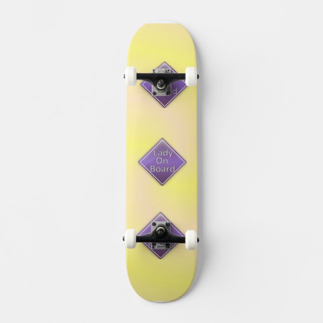 Lady no skate Conselho (Frente)