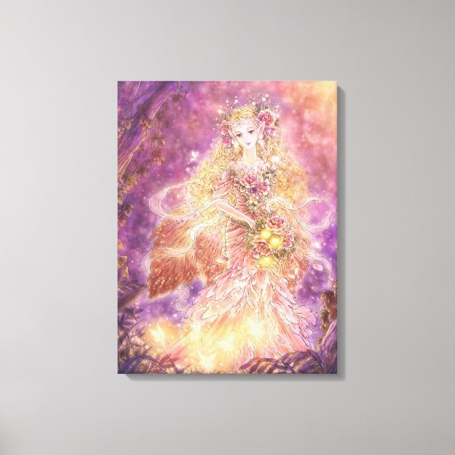 Lady of the Forest Fantasy Art Canvas Print (Frente)