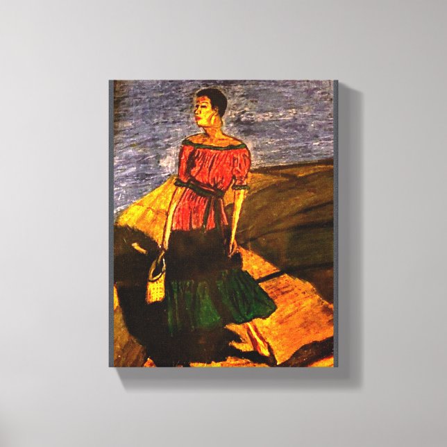 LADY ON DECK CANVAS PRINT (Frente)