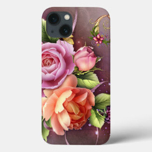 Lady Purple Monograma C O iPad Case-Mate mal