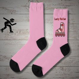 Lady Roller, skate rosa em linha a rosa