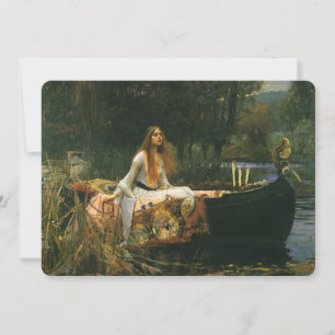 Lady Shalott On Boat por John William Waterhouse