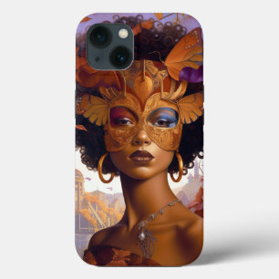 Lady Vestindo Mask Black Fantasy Art
