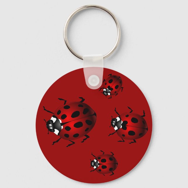 Ladybug Art Chaveiro Inseto Keepsasasasakeliggs Gi (Frente)