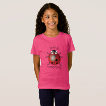 Ladybug - Camiseta de Nova Jersey para raparigas