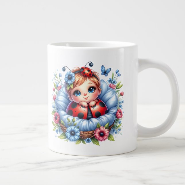 Ladybug - Caneca de café muito grande (Direita)