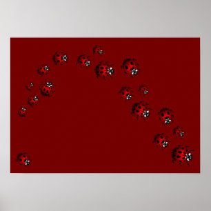 Ladybug Impressão Ladybird Art Grande Poster
