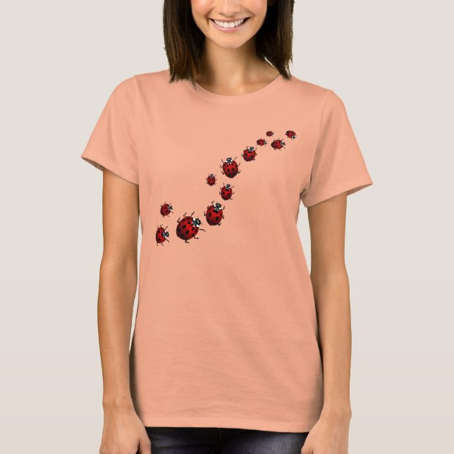 Ladybug Shirts Camisa de Damibuta Orgânica da Senh (Frente)