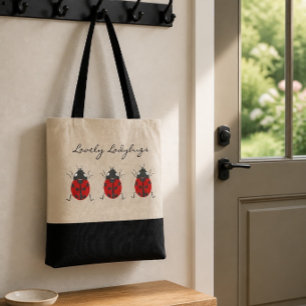 Ladybugs   Belo Trio de Damybugs Tote Bag