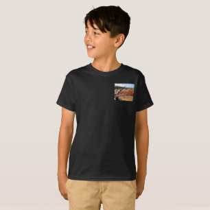 Lagarto laranja e negro em Margarita T-Shirt