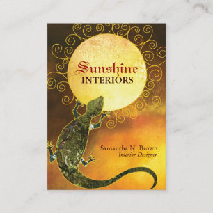 Lagarto que guardara os cartões de visitas do na