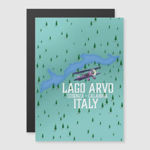 lago arvo mapa de viagem Itália