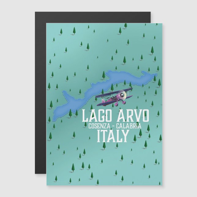 lago arvo mapa de viagem Itália (Frente/Verso)