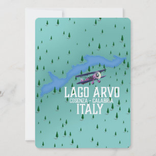 lago arvo mapa de viagem Itália