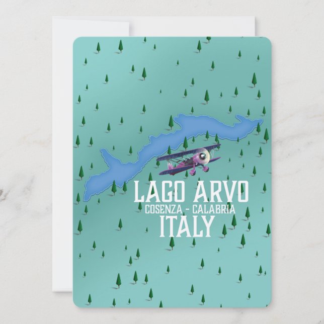 lago arvo mapa de viagem Itália (Frente)