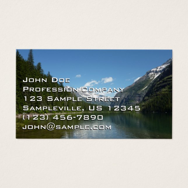 Lago Avalanche I no Parque Nacional Glacier (Frente)