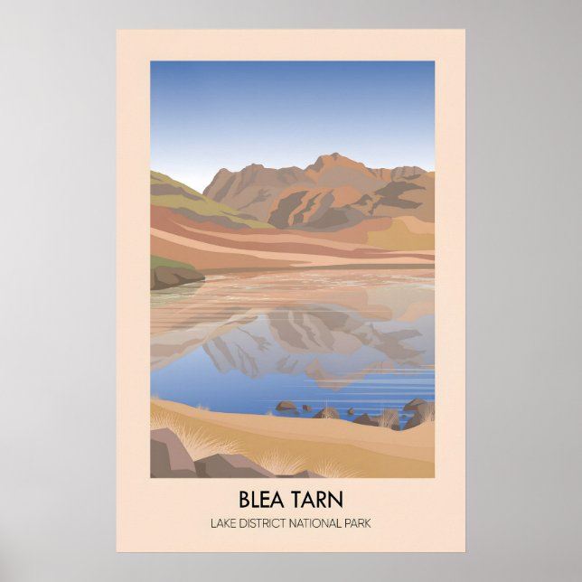 Lago Blea Tarn Distrito de Viagens Poster (Frente)