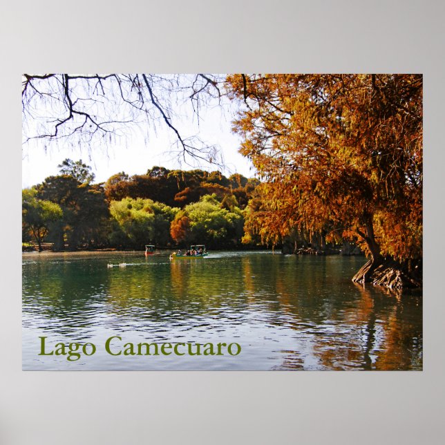 Lago Camecuaro Poster (Frente)