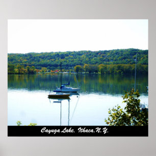 LAGO CAYUGA NO OUTONO poster