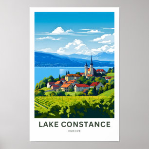 Lago Constance Europe Viagem Impressão