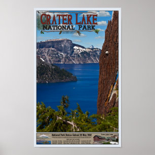 Lago crater - poster informativo