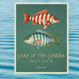 Lago de Ozarks Missouri Cartão postal